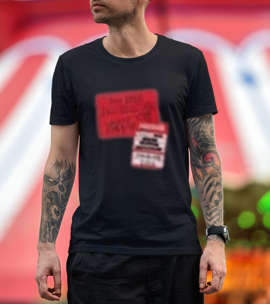 Revealed Clothing Hardwell Sticker Tour 2026 Red Visions T-Shirt