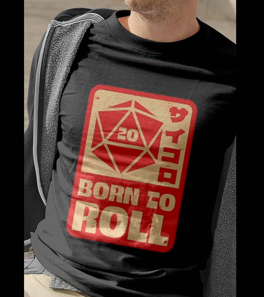 20 Born To Roll RPG Japanese T-Shirt