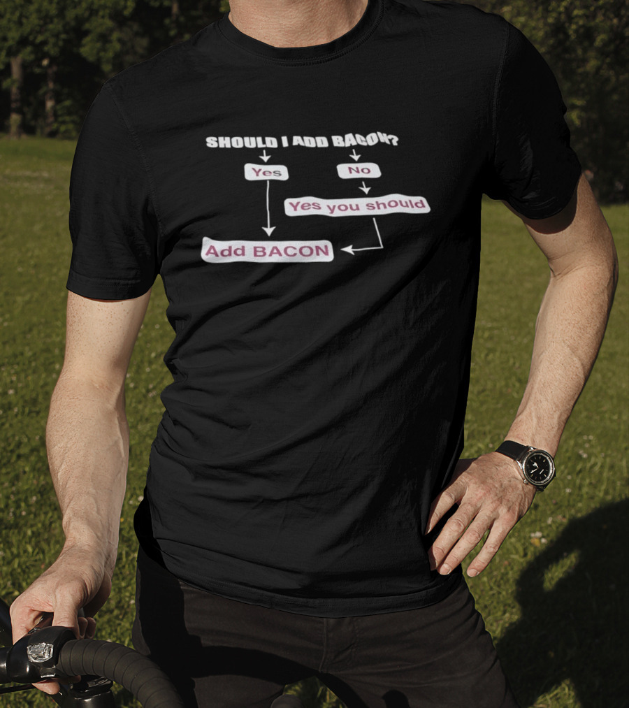 Should I Add Bacon Yes No Yes You Should Add Bacon Add Bacon T-Shirt
