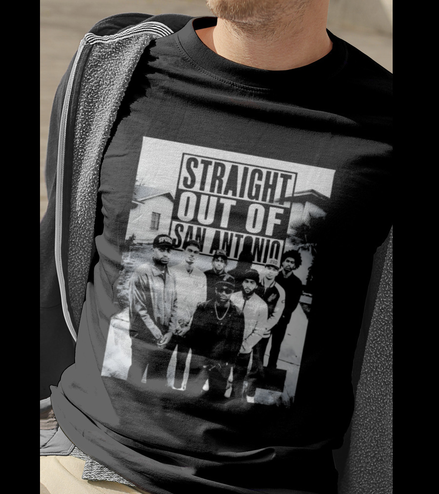 Straight Out Of San Antonio Spurs Team Players T-Shirt