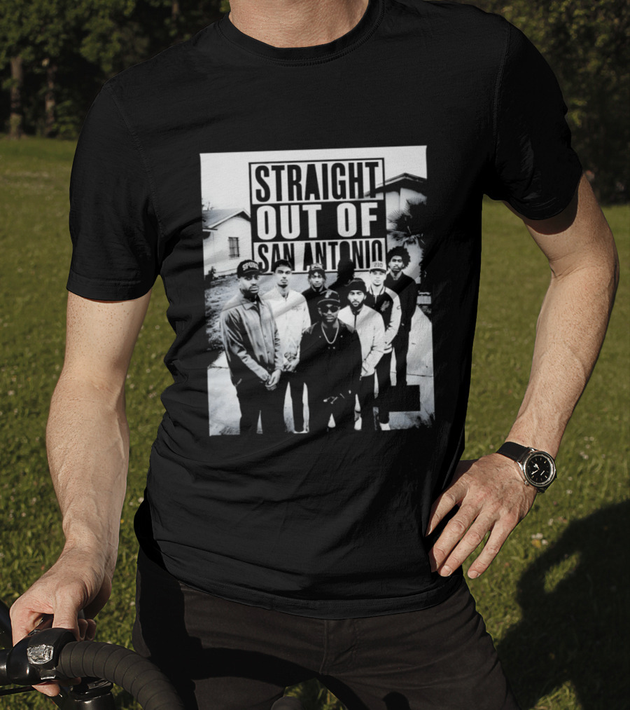Straight Out Of San Antonio Spurs Team Players T-Shirt