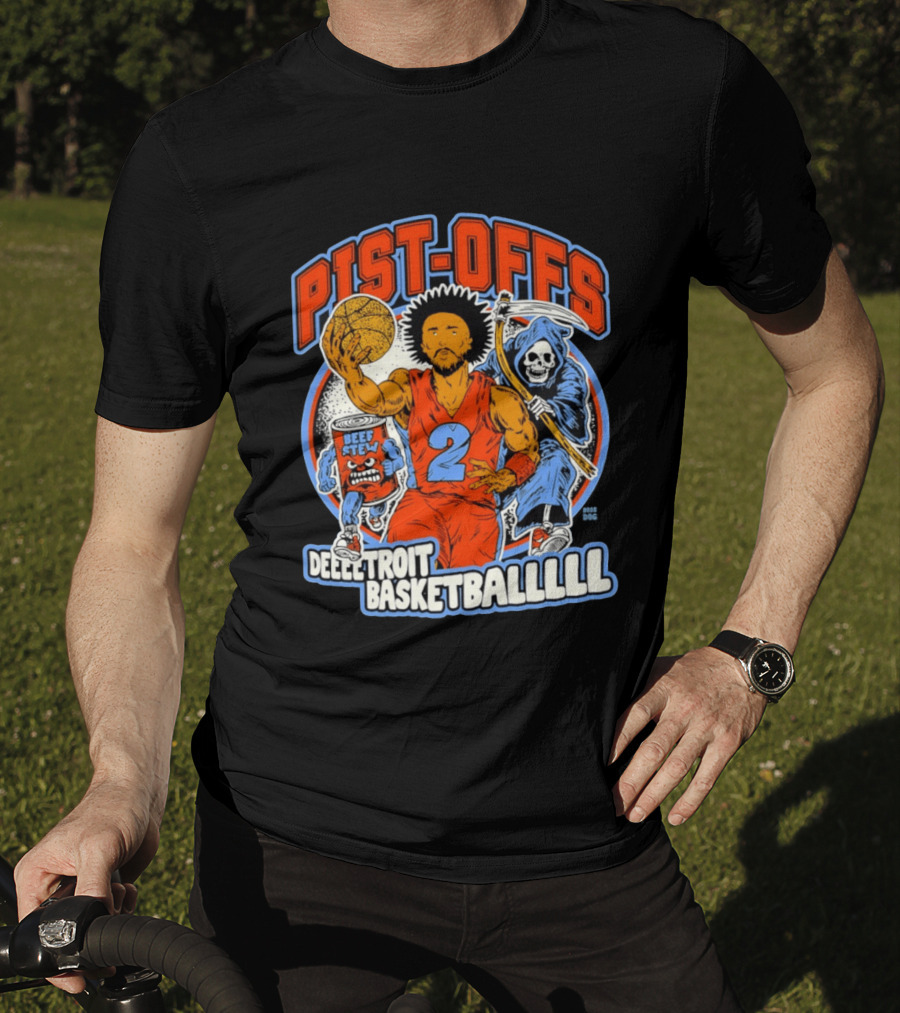 Pist Offs Detroit Basketballl Cade Cunningham Beef Stew Grim Reaper T-Shirt