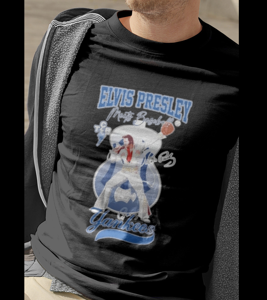 Elvis Presley Meets Yankees Legends T-Shirt