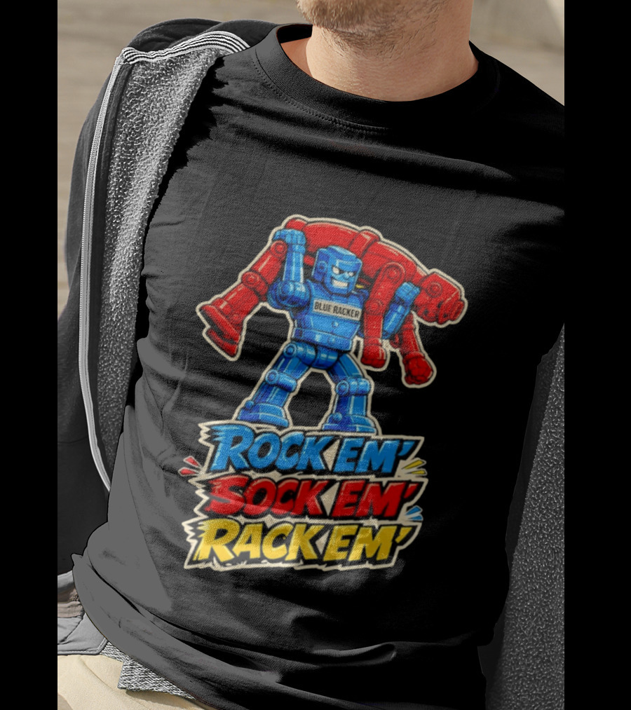 The Spiral Lucas DaSilva Blue Racker Rock Em' Sock Em' Rack Em T-Shirt