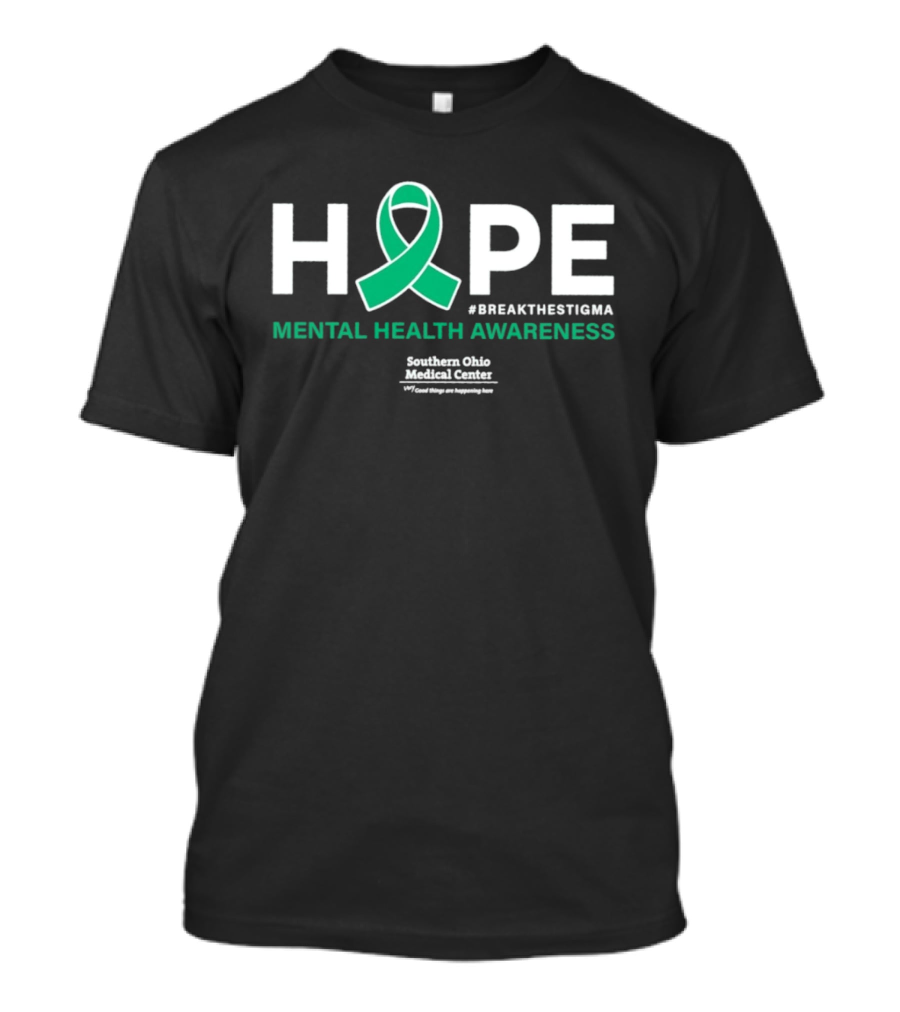 HOPE Mental Health Awareness BreakTheStigma Southern Ohio Medical Center T-Shirt