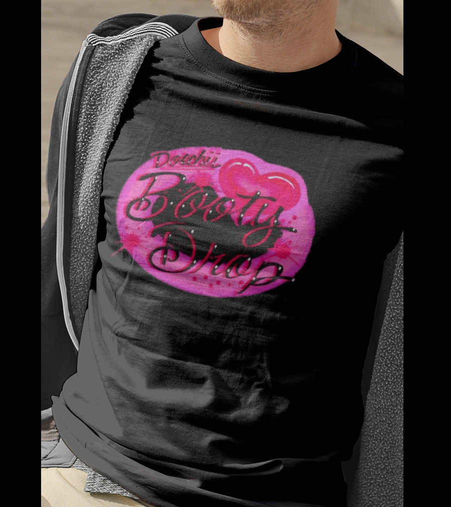 Doechii Booty Drop Heart Style Pink And Black Balloon T-Shirt
