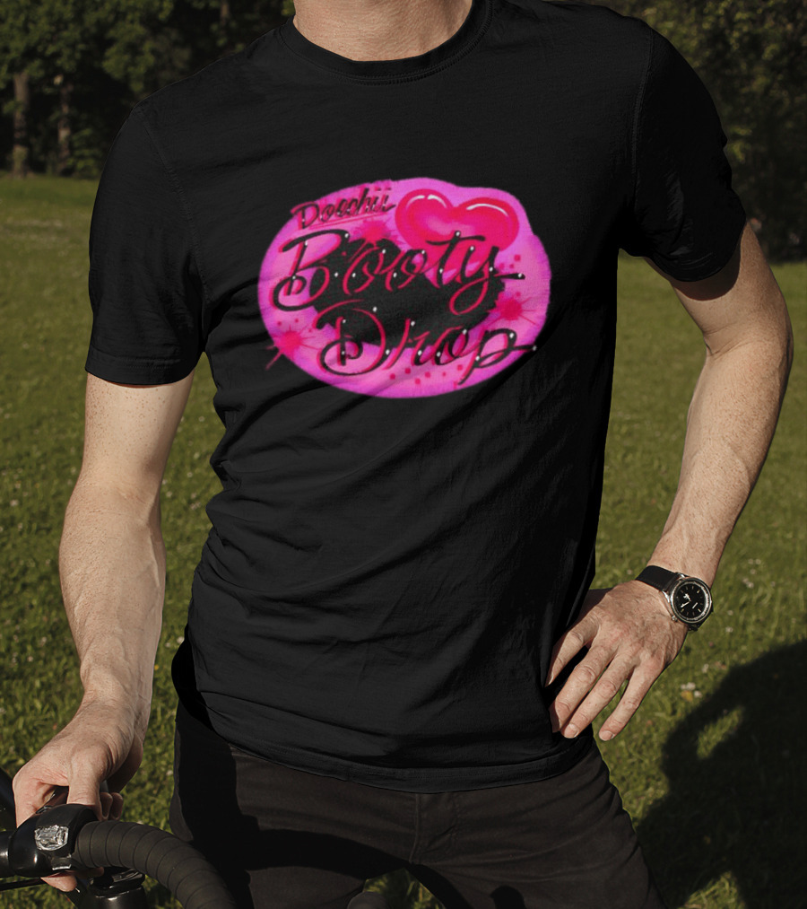 Doechii Booty Drop Heart Style Pink And Black Balloon T-Shirt