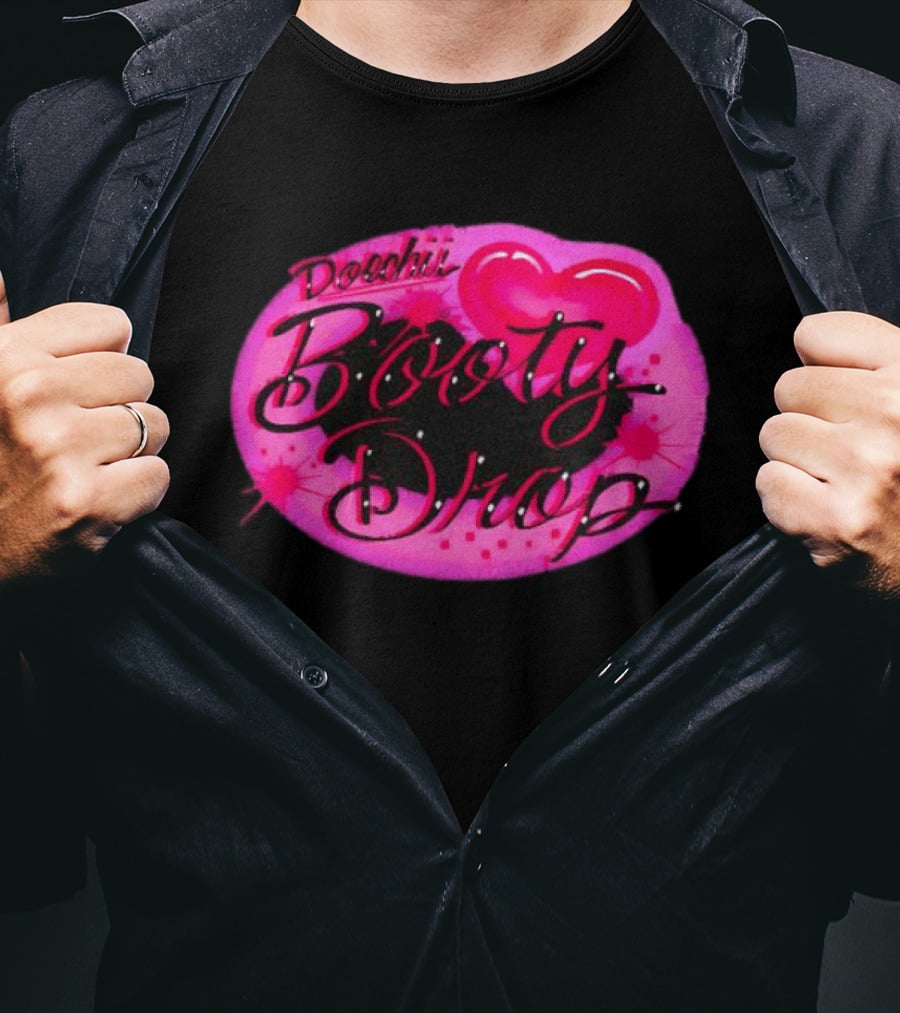 Doechii Booty Drop Heart Style Pink And Black Balloon T-Shirt