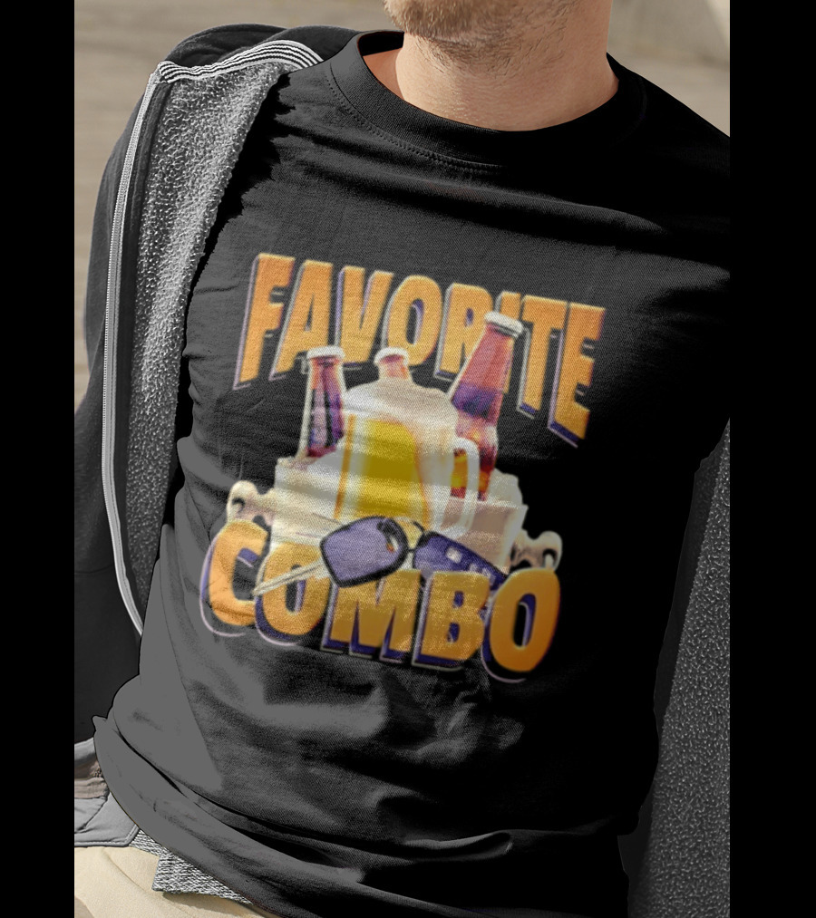 Favorite Combo Beer 90s Bootleg Bottles And T-Shirt