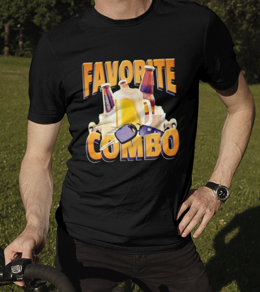 Favorite Combo Beer 90s Bootleg Bottles And T-Shirt