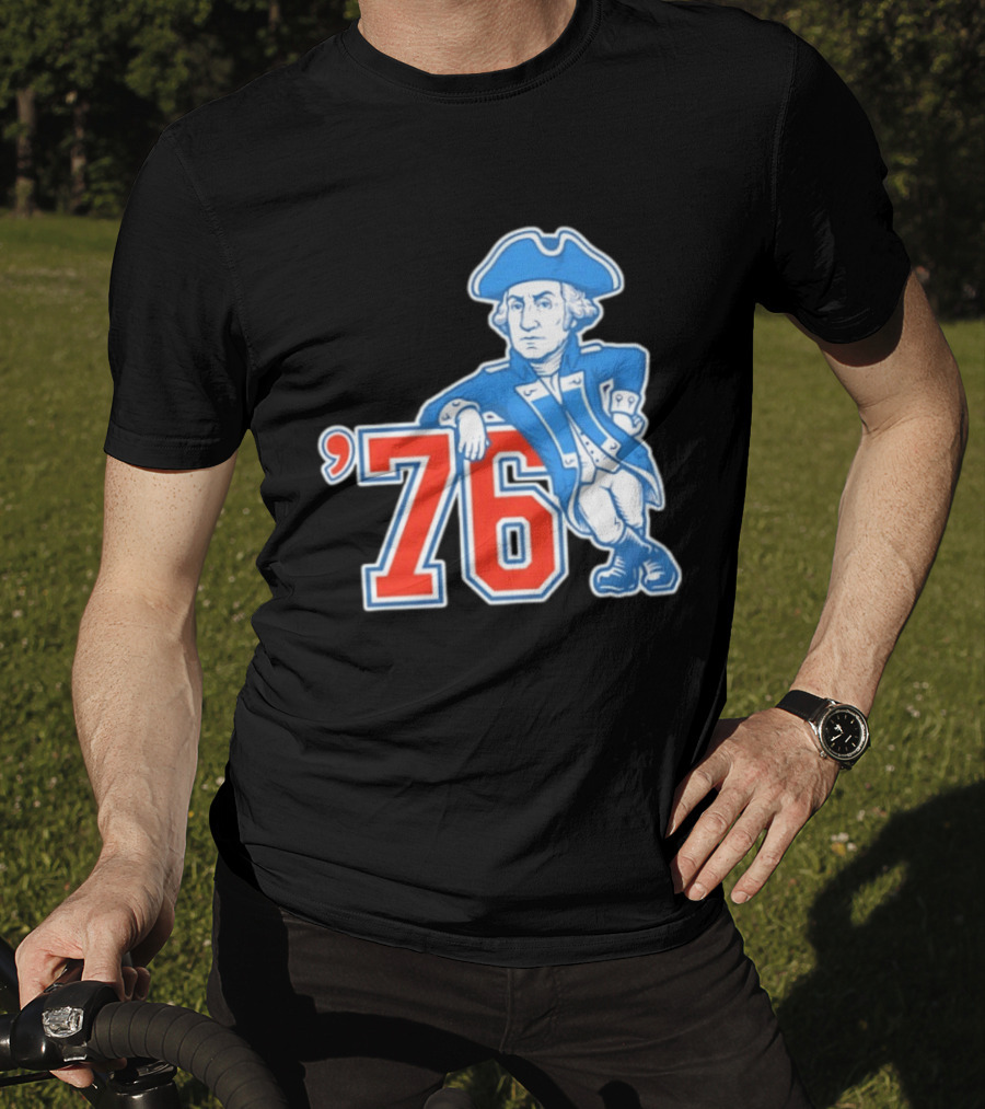 George Washington Bicentennial 1776 1976 Retro Style Patriot T-Shirt