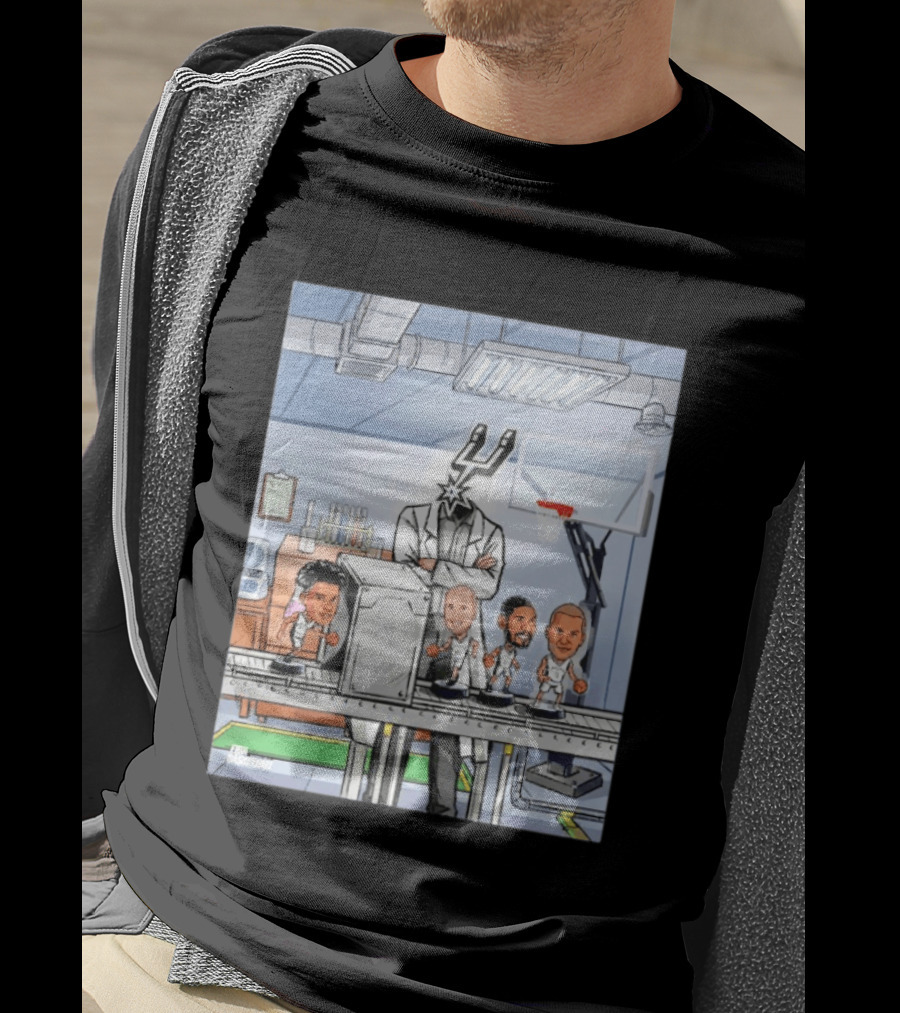 San Antonio Spurs Factory Laboratory Producing Star Players T-Shirt