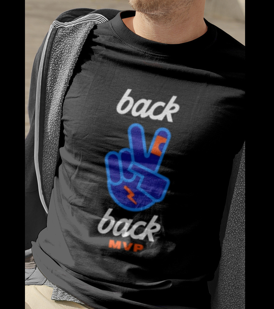 Oklahoma City Thunder Shai Gilgeous Back 2 Back MVP T-Shirt
