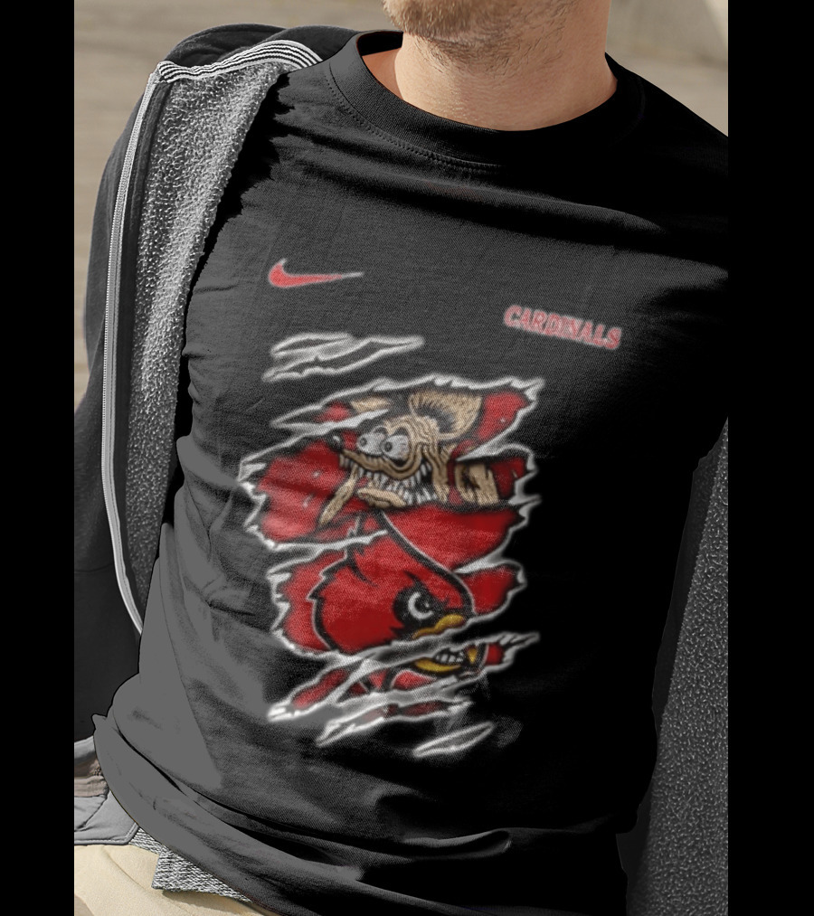 Nike Louisville Cardinals NCAA Rat Fink Built To Not Bow T-Shirt