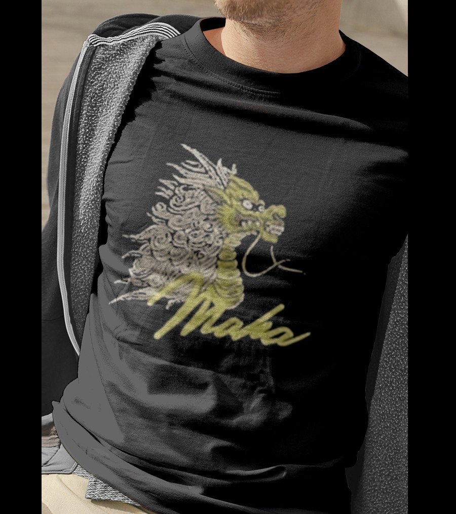 Shelflife Maharishi Year Of The Fire Dragon Motif Make T-Shirt