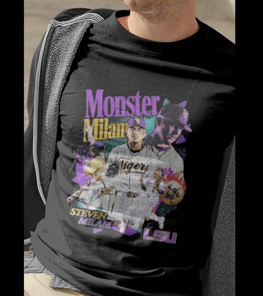 Monster Milam LSU Tigers Steven Milam Baseball T-Shirt
