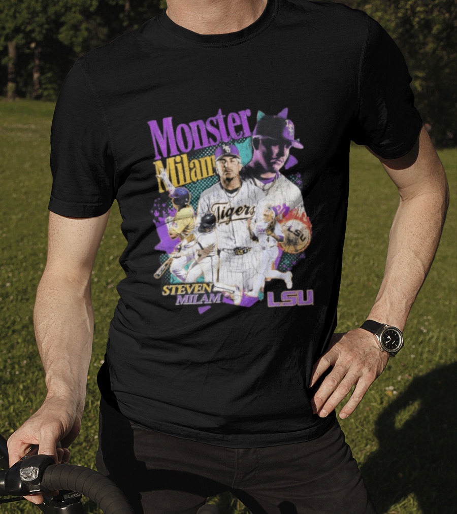 Monster Milam LSU Tigers Steven Milam Baseball T-Shirt