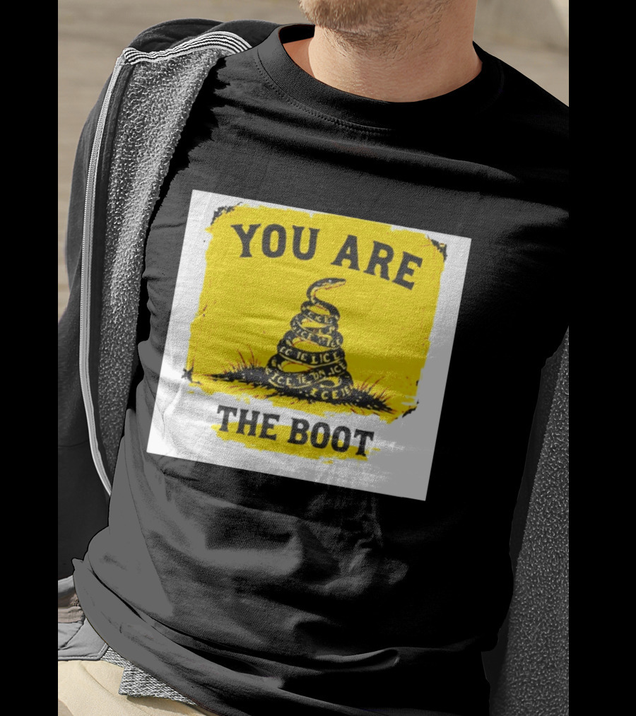 You Are The Boot ICE Gadsden Snake Yellow T-Shirt