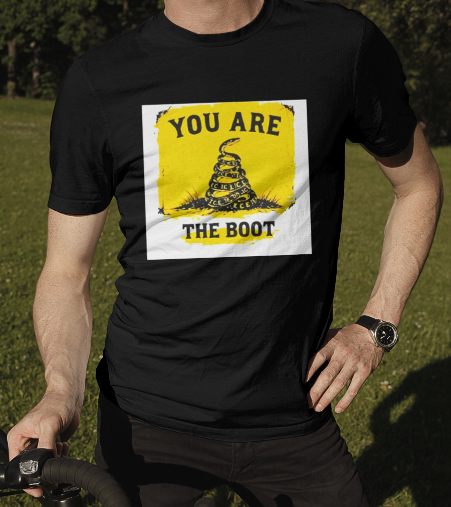You Are The Boot ICE Gadsden Snake Yellow T-Shirt