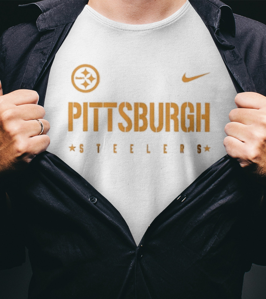 Pittsburgh Steelers Nike Dragon Ball Z Goku Collaboration Two Sided T-Shirt