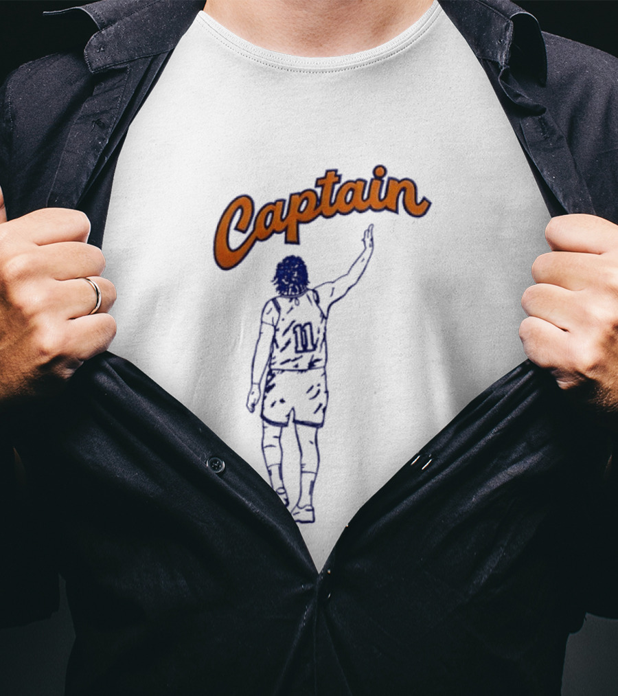Allan Houston Number 11 New York Knicks Captain Basketball Madison Square Garden NBA T-Shirt
