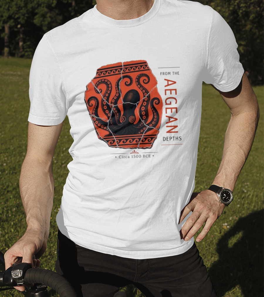 Ancient Aegean Octopus From The Aegean Depths Circa 1500 BCE T-Shirt