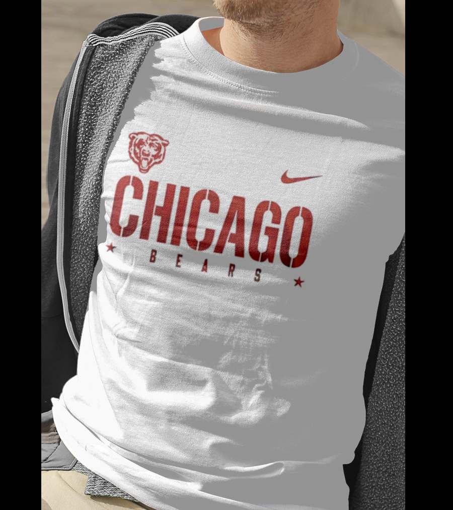 Chicago Bears Nike Heart Design U.S. Coast Guard Semper Paratus Always Ready 1790 T-Shirt