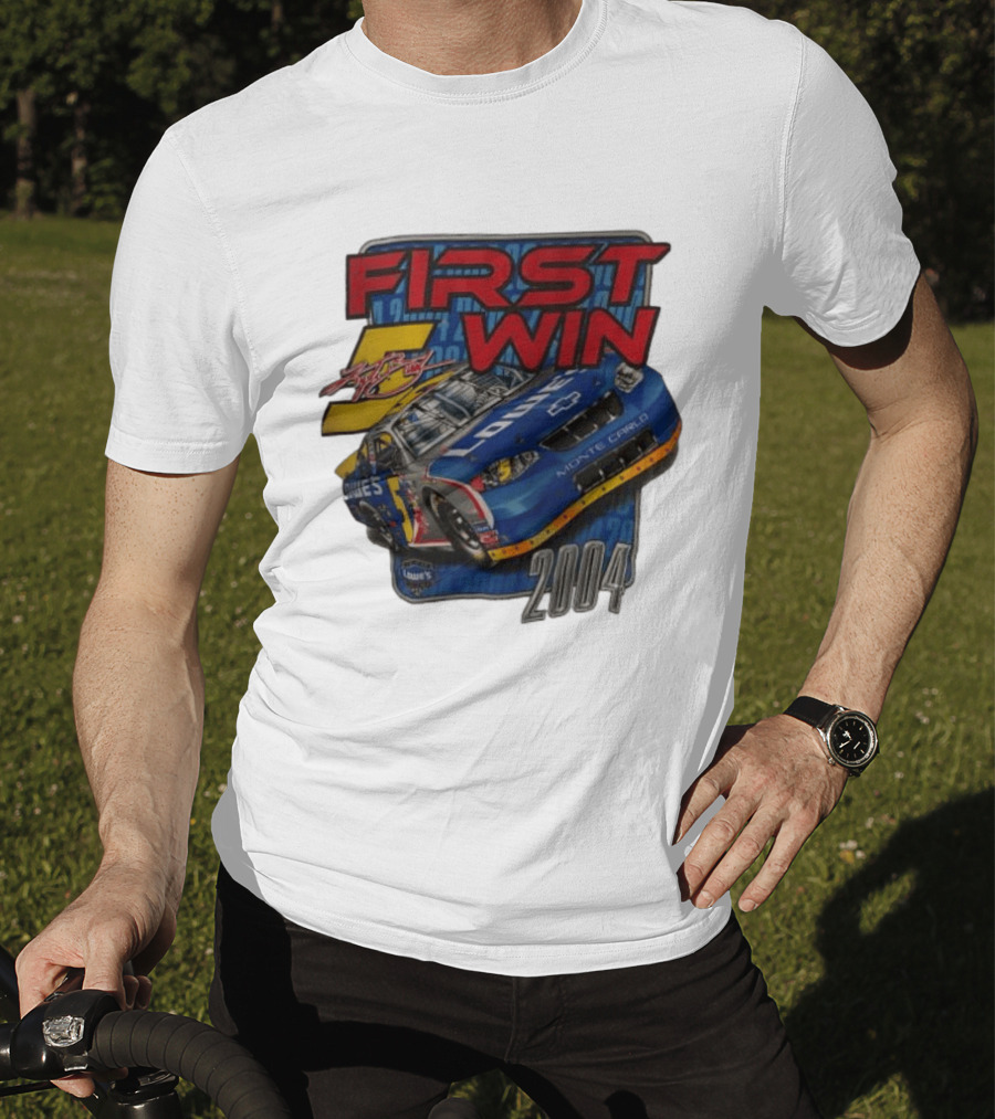 First Win 2004 Jimmie Johnson Lowe's Monte Carlo Hendrick Motorsports T-Shirt