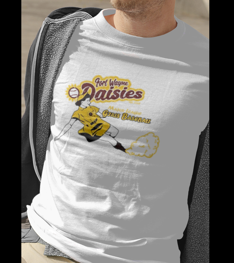 Fort Wayne Daisies Major League Girls Baseball Est 1943 Vintage Style Sportswear T-Shirt