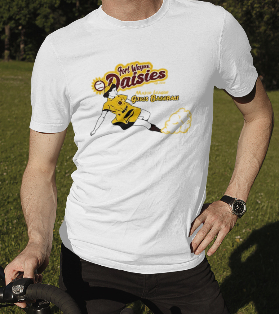 Fort Wayne Daisies Major League Girls Baseball Est 1943 Vintage Style Sportswear T-Shirt