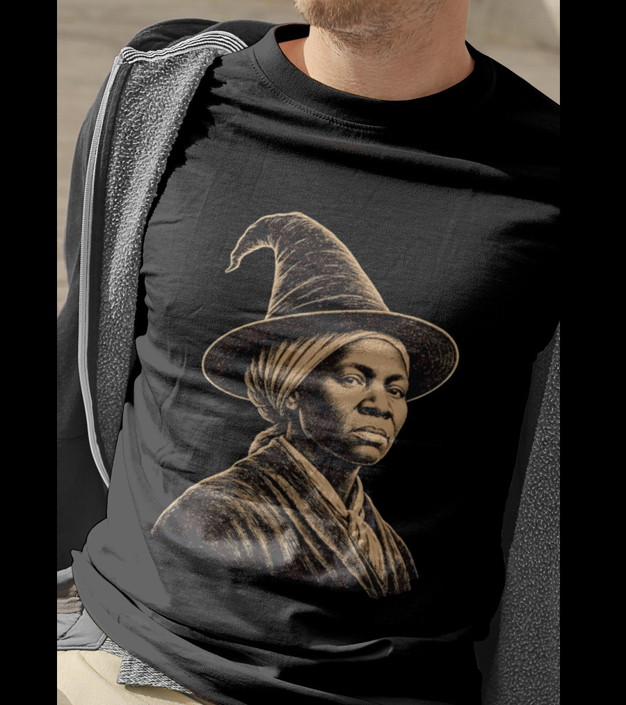 Wizard Hat Harriet Tubman Magic Historical Fusion T-Shirt