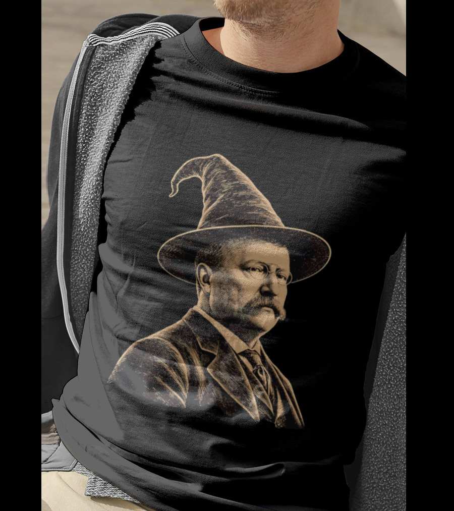Theodore Roosevelt Wizard Hat T-Shirt