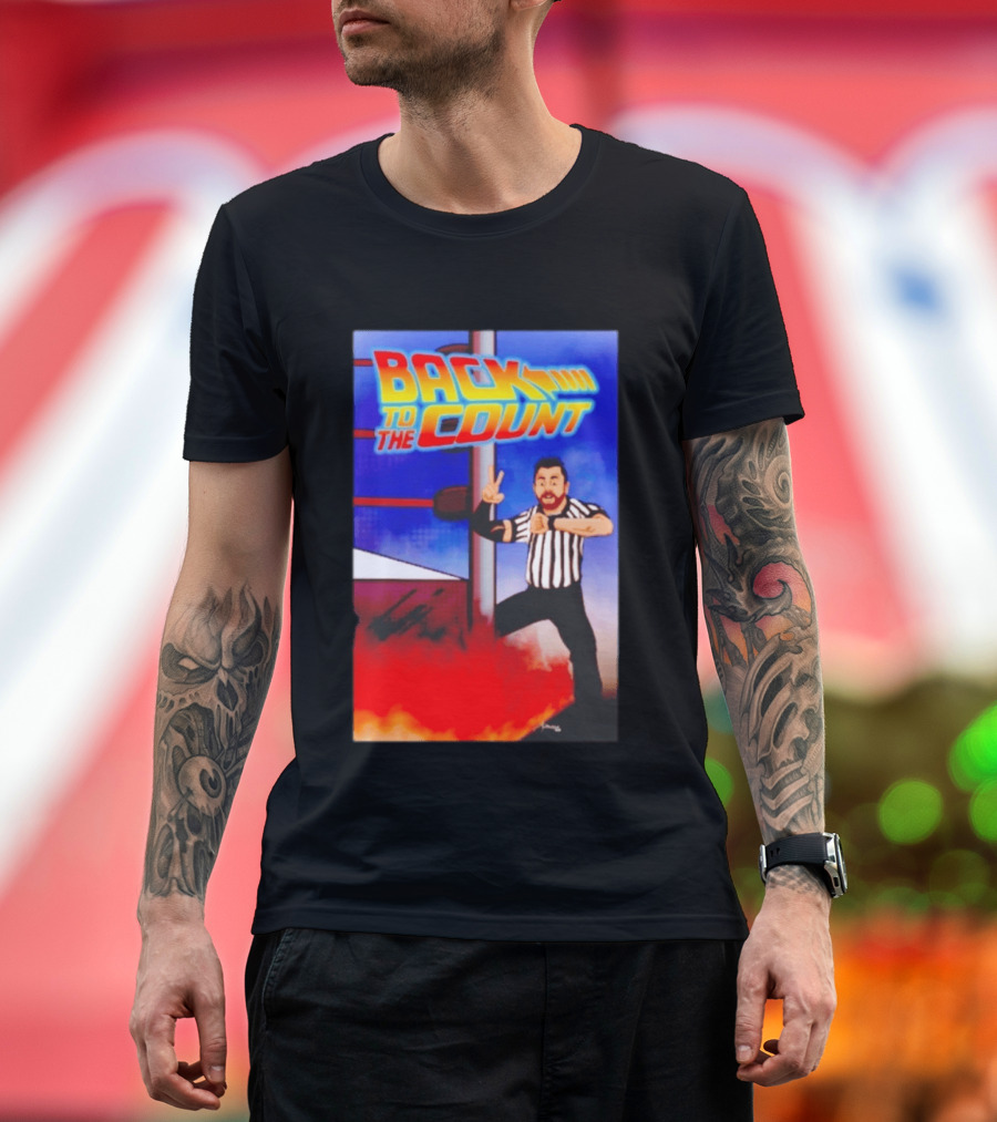Daniel Spencer Back To The Count Wrestling Referee Nostalgia T-Shirt
