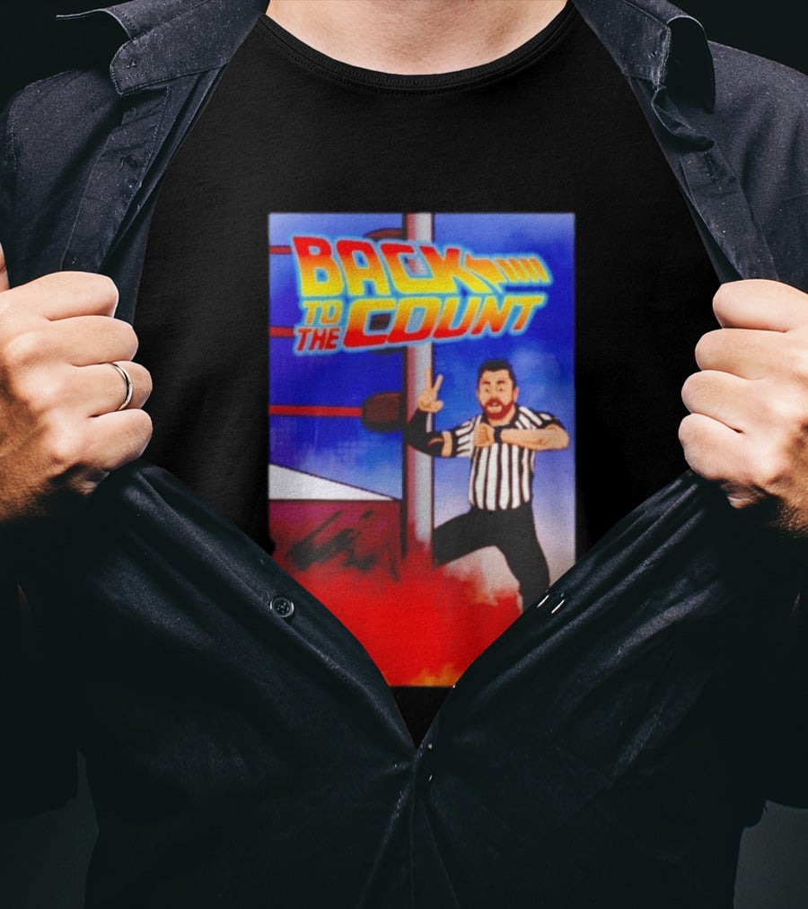 Daniel Spencer Back To The Count Wrestling Referee Nostalgia T-Shirt