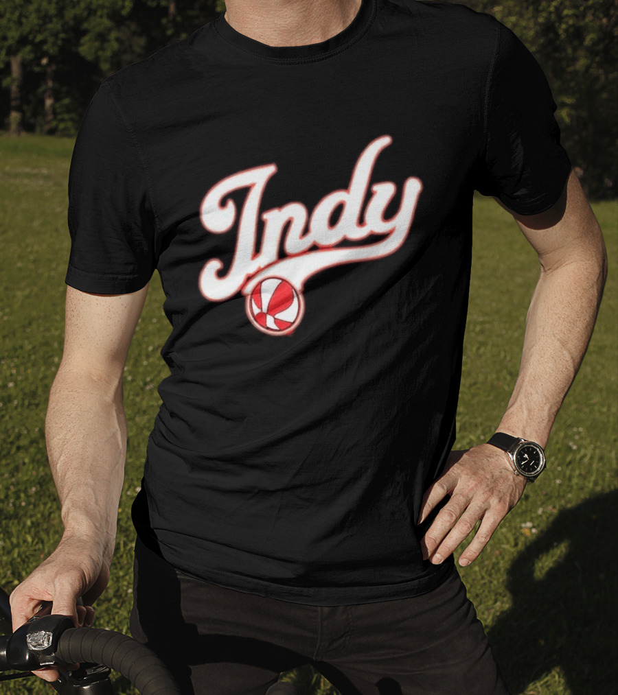 Indy Baseball Red 2023 Casual Classic Sports Style Retro Look T-Shirt