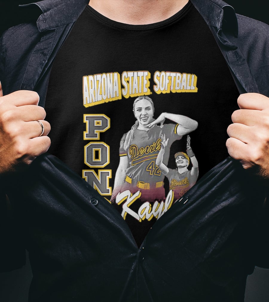 Arizona State Softball Kaylee Pond Devils 42 T-Shirt