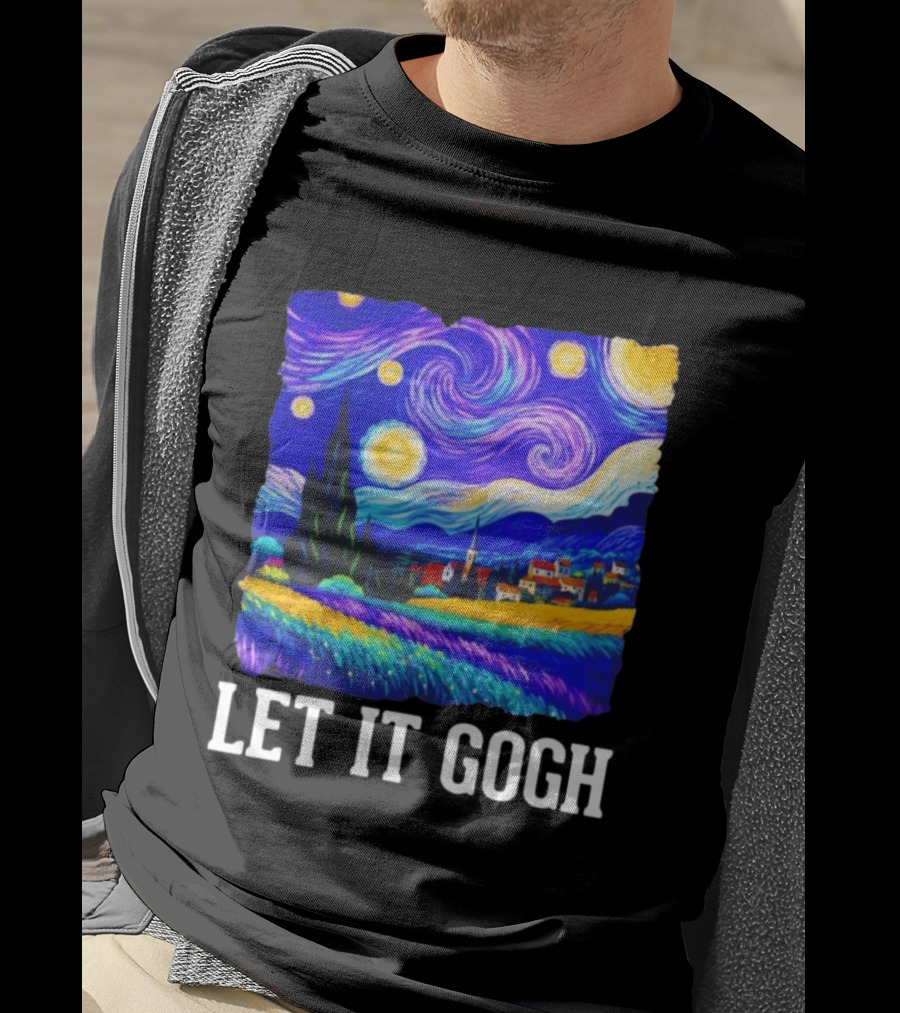 Let It Gogh Starry Night Van Gogh T-Shirt