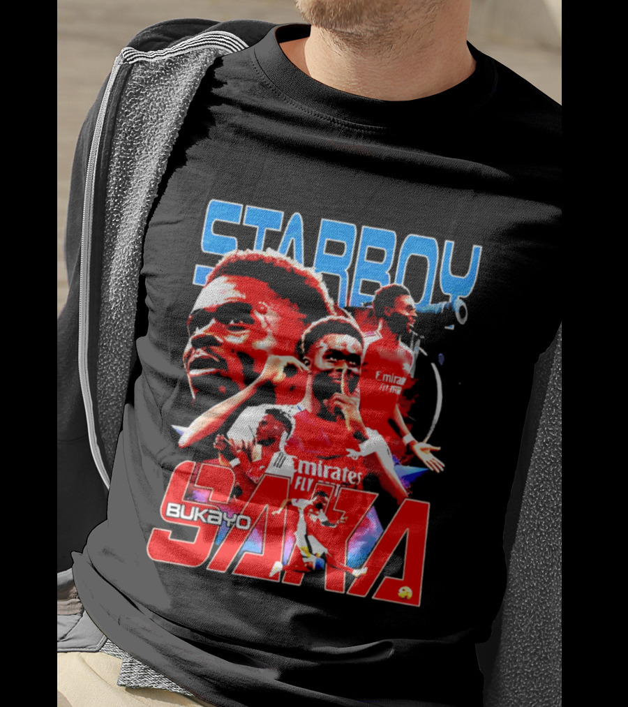 Starboy Bukayo Saka Arsenal Emirates Fly Player T-Shirt