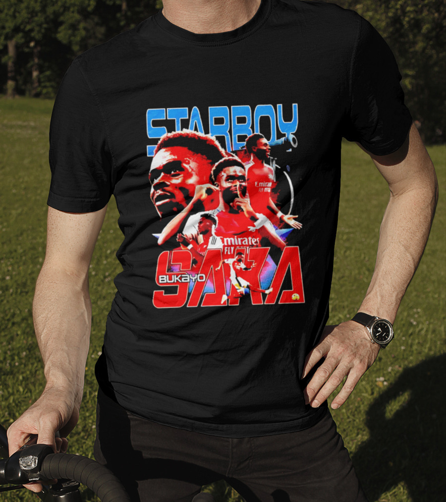 Starboy Bukayo Saka Arsenal Emirates Fly Player T-Shirt