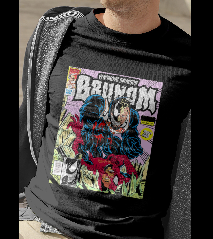 Venomous Brunson Lethal Protector Comic Cover New York Knicks T-Shirt