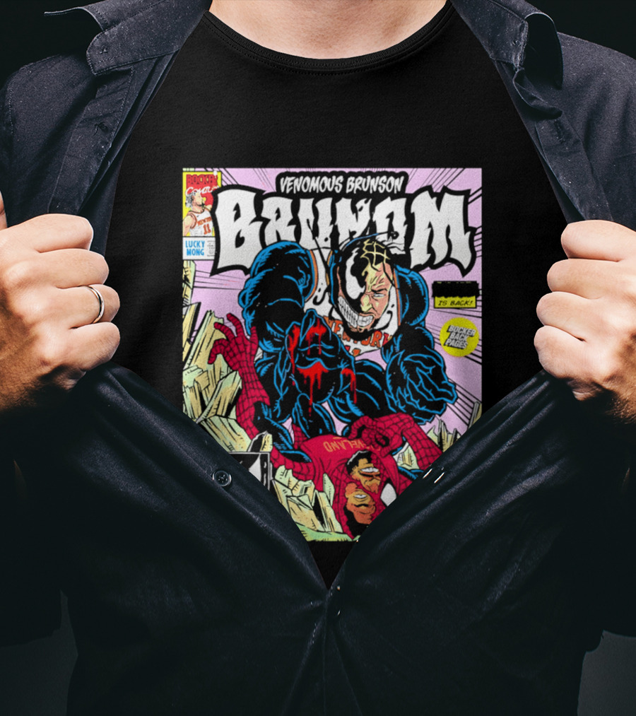 Venomous Brunson Lethal Protector Comic Cover New York Knicks T-Shirt