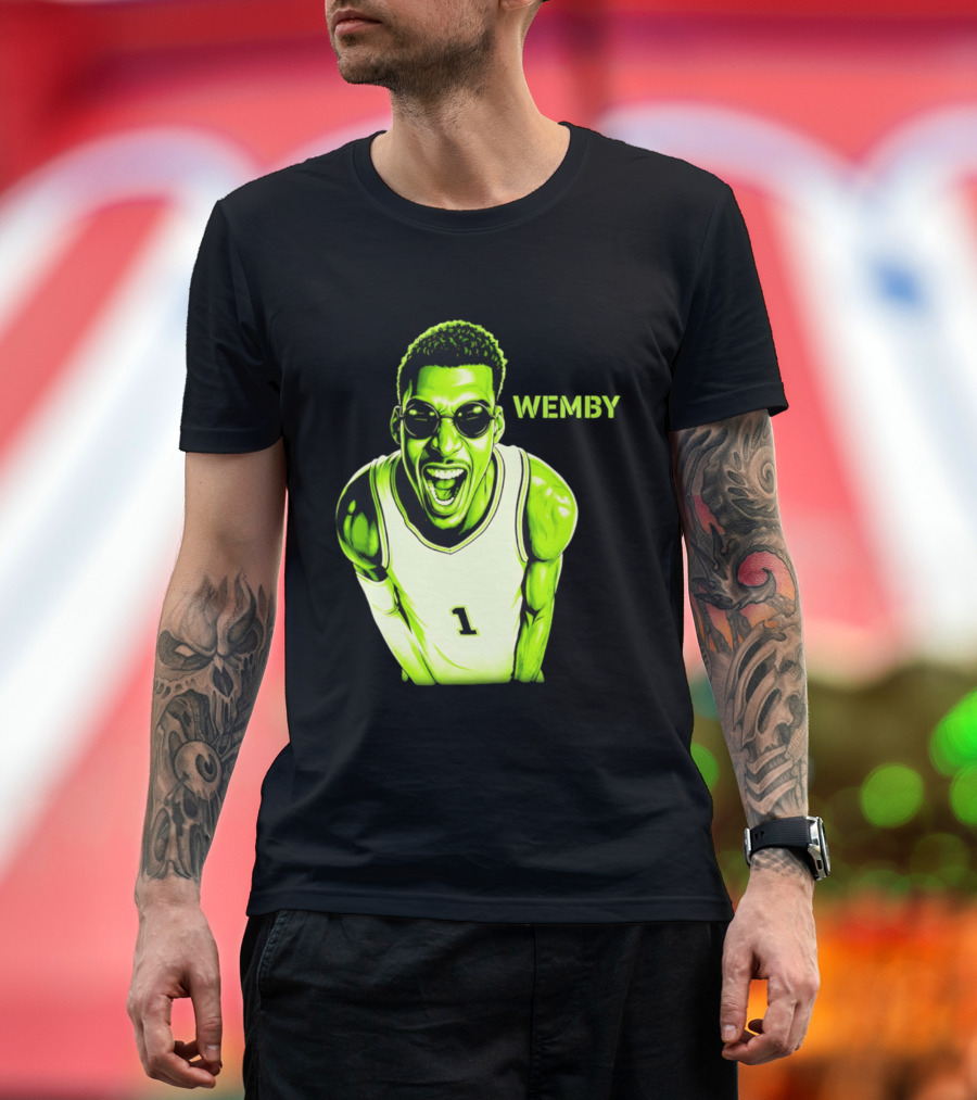 Victor Wembanyama Wemby San Antonio Spurs Alien Basketball Player 1 T-Shirt