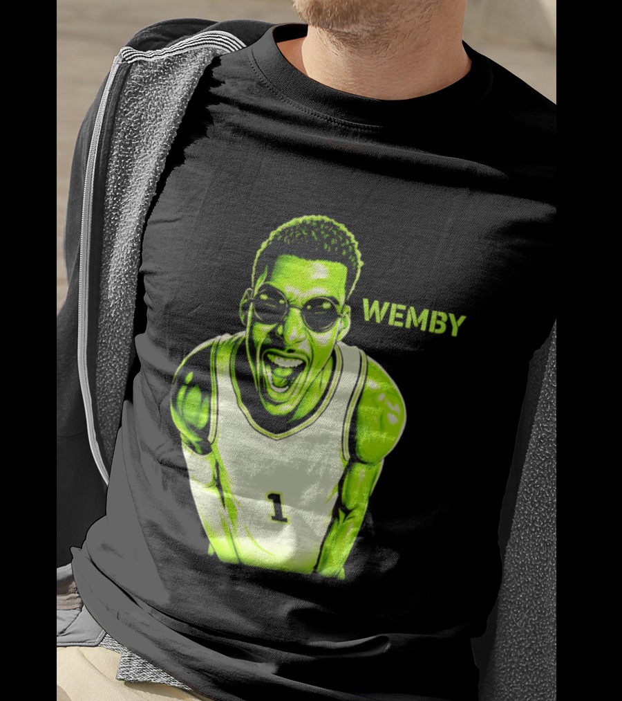 Victor Wembanyama Wemby San Antonio Spurs Alien Basketball Player 1 T-Shirt