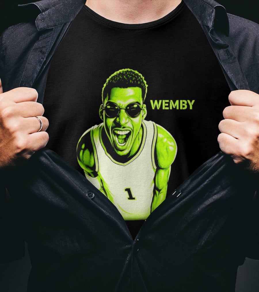 Victor Wembanyama Wemby San Antonio Spurs Alien Basketball Player 1 T-Shirt
