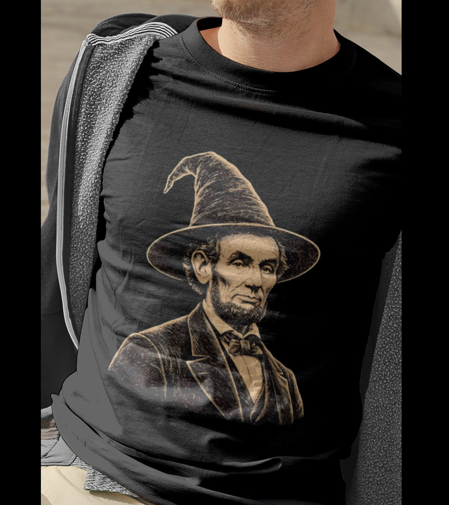 Abraham Lincoln Wizard Hat T-Shirt