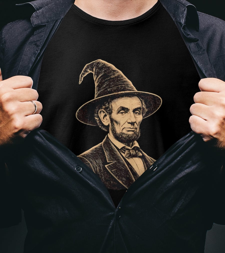 Abraham Lincoln Wizard Hat T-Shirt