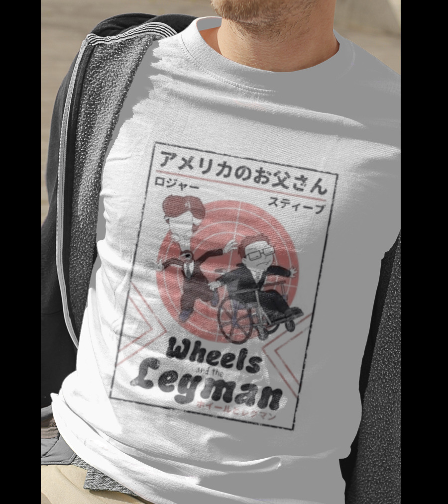 Wheels And The Legman Japanese Retro Style Characters T-Shirt