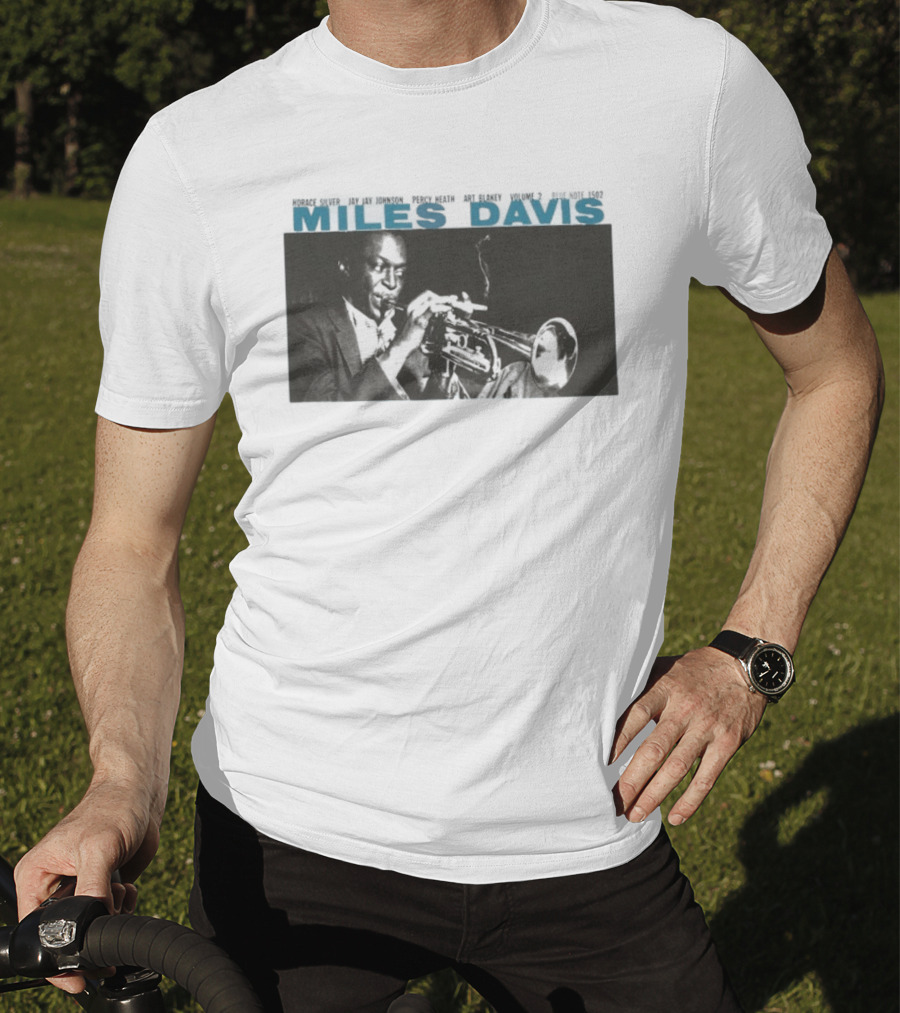Miles Davis Volume 2 Jazz Horace Silver JJ Johnson Black And White Album Cover T-Shirt