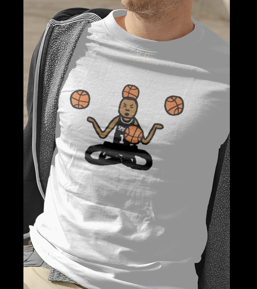 Monk Wemby Victor Wembanyama Juggling Basketballs San Antonio Spurs T-Shirt