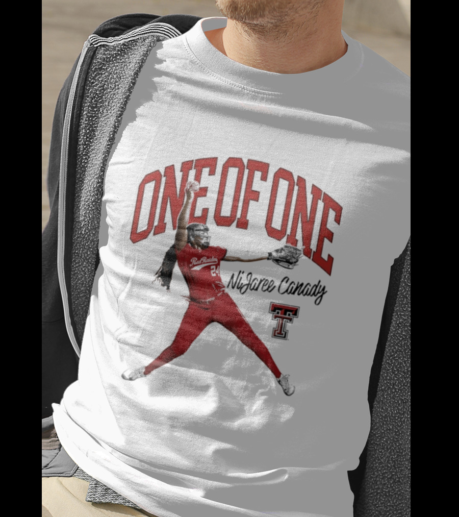 One Of One NiJaree Canady Texas Tech Red Raiders Softball T-Shirt